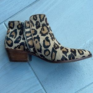 Sam Edelman Calf Hair Leopard Booties